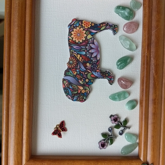 Pug or Bulldog art framed jewelry art jewelry collage mosaic Crossposted Home - Picture 3 of 11